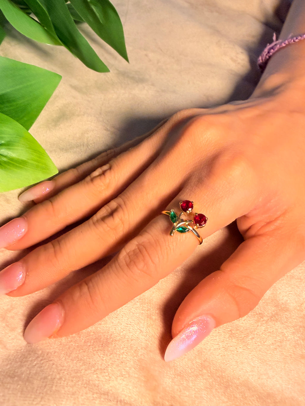 ANELLO CRYSTAL CHERRY