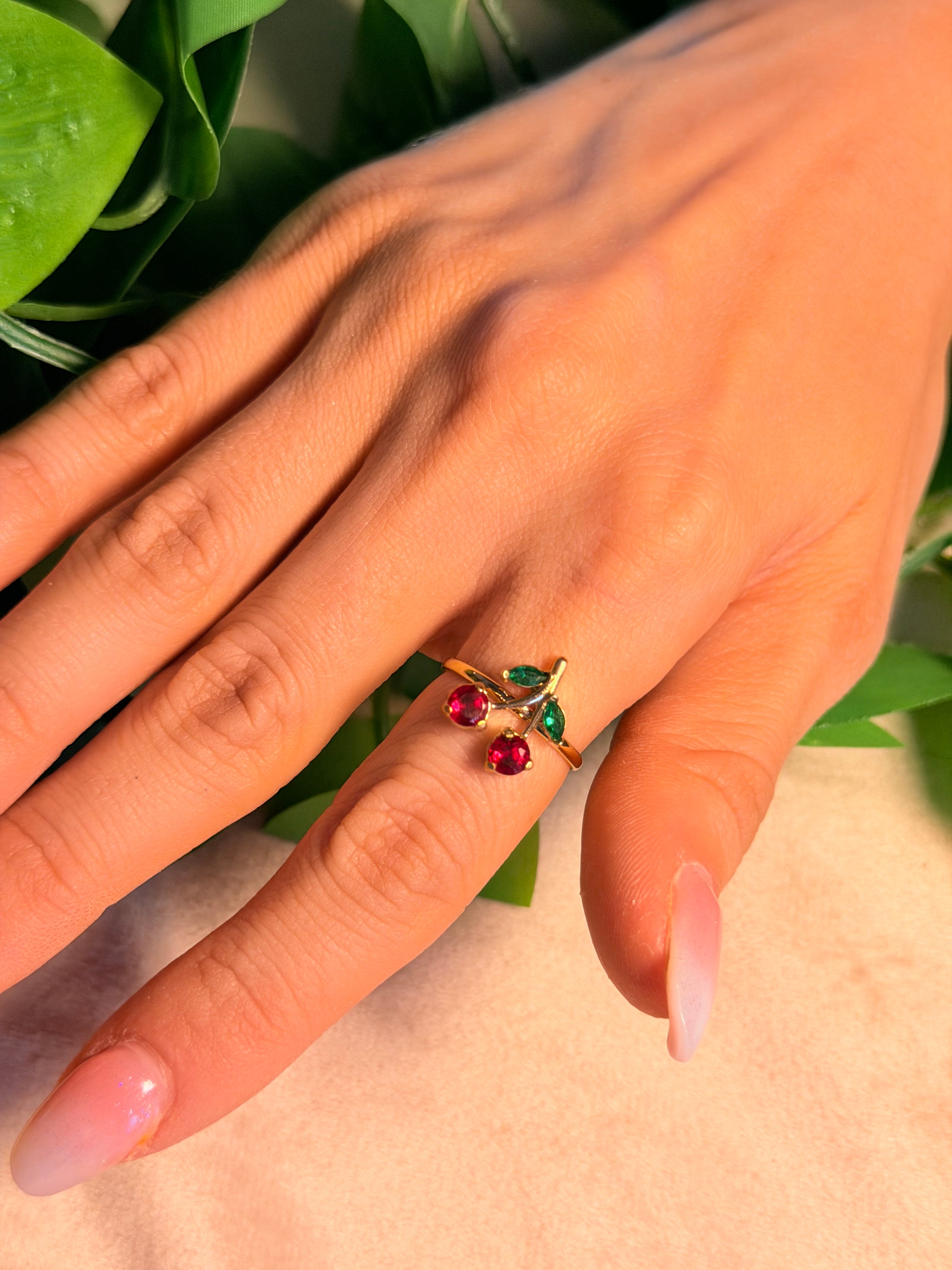 ANELLO CRYSTAL CHERRY