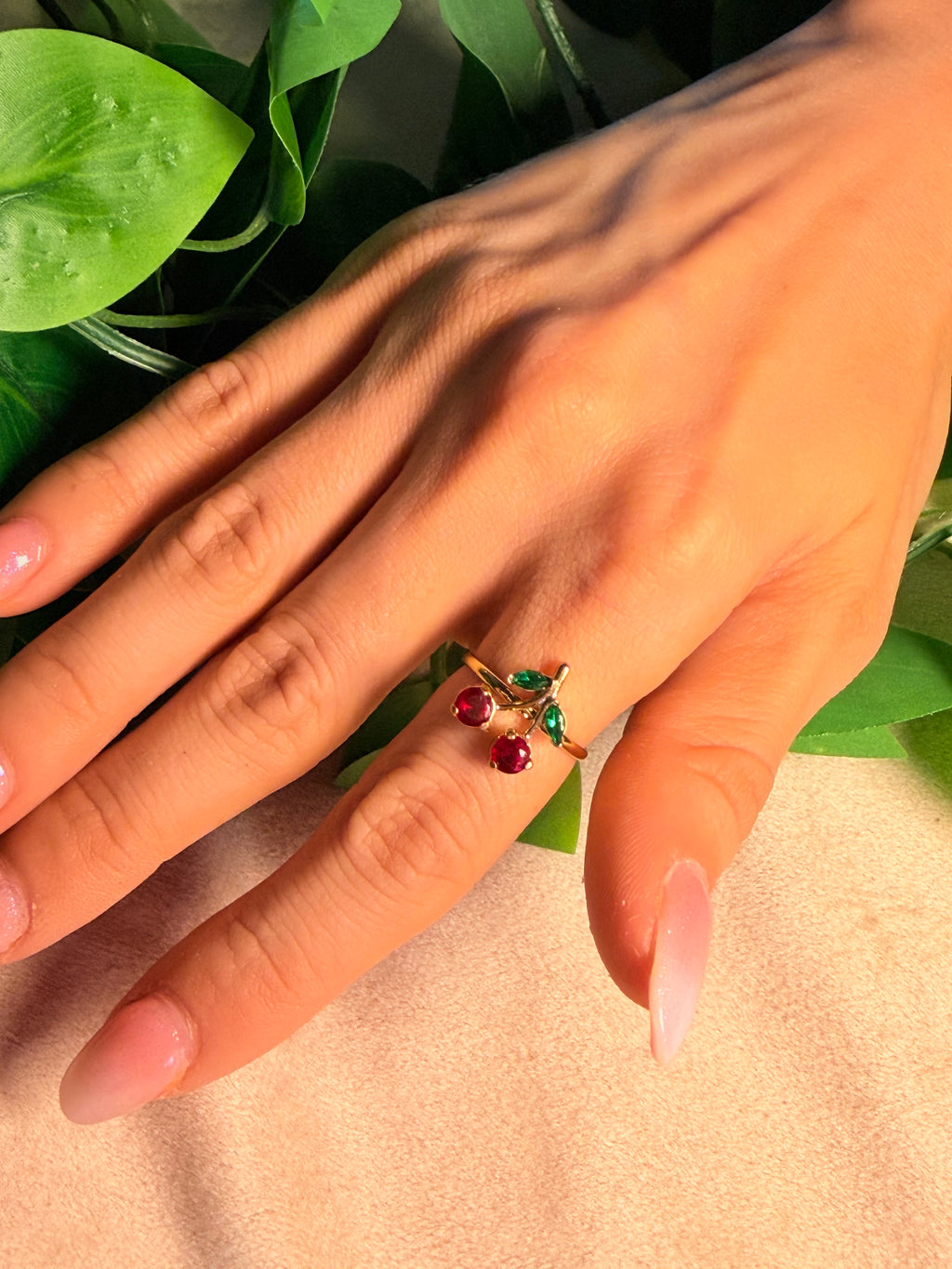 ANELLO CRYSTAL CHERRY